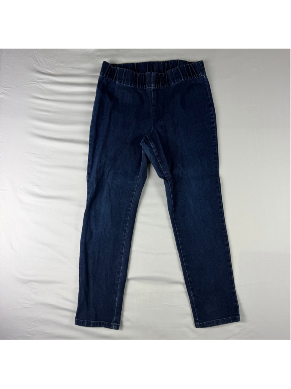Soft Surroundings Pull On Stretch Denim Jeans Dark Wash Skinny Slim Women Casual